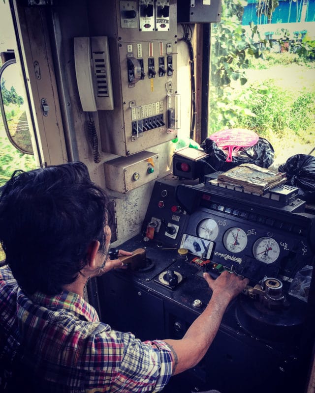 Yangon - Circular Train - engine driver